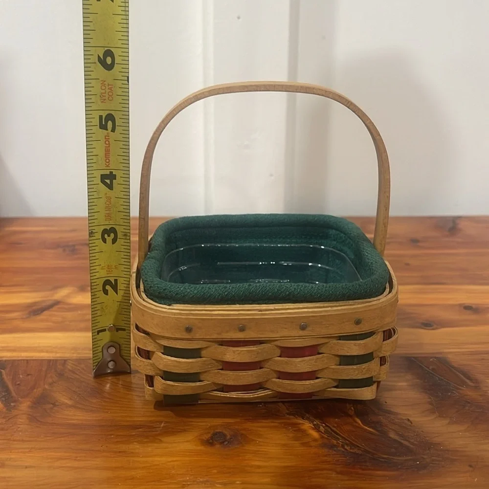 Vtg Longaberger 2003 Holiday Helper Basket